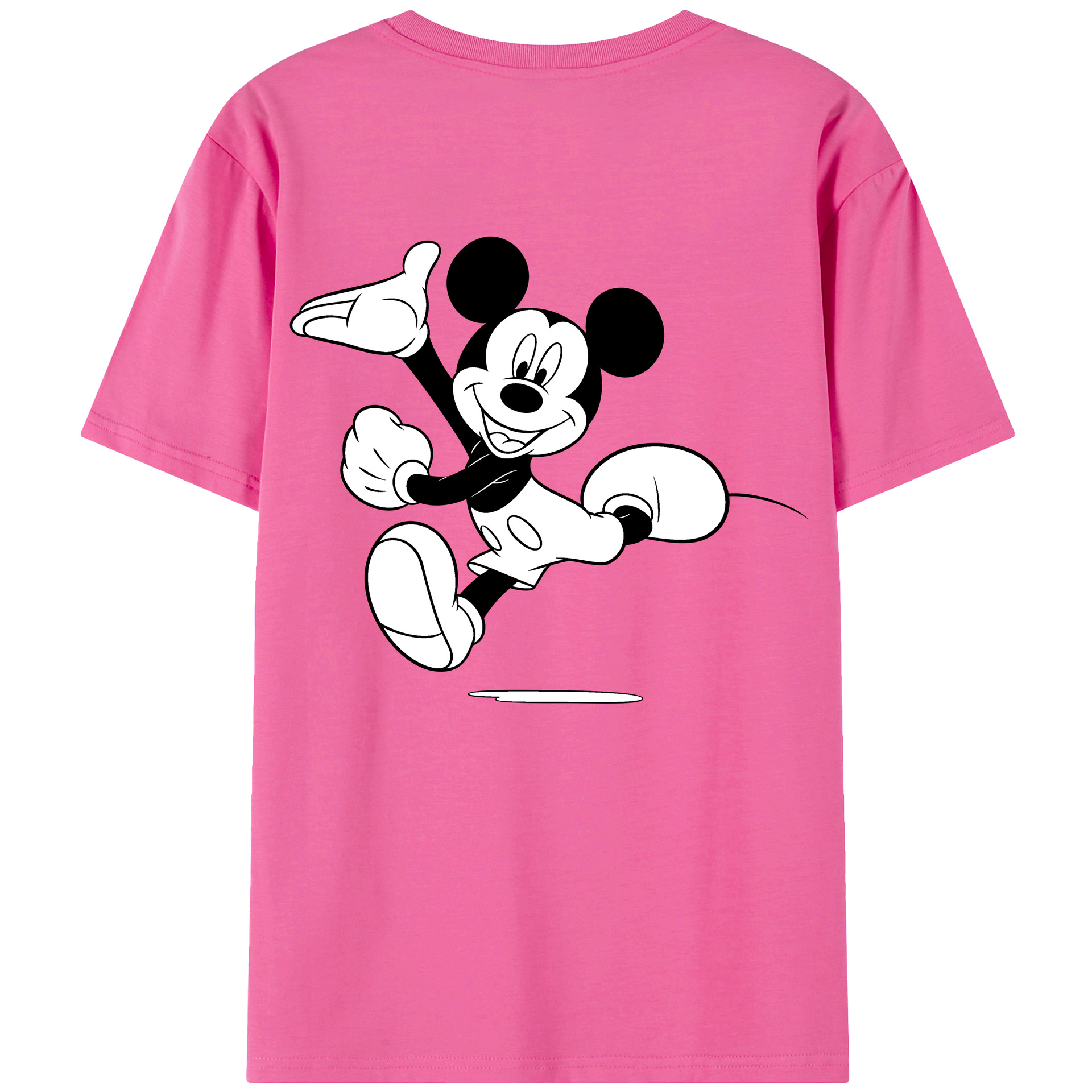 （画像用） ミッキーマウス Mickey Mouse レディース半袖Tシャツ(バックプリント)
